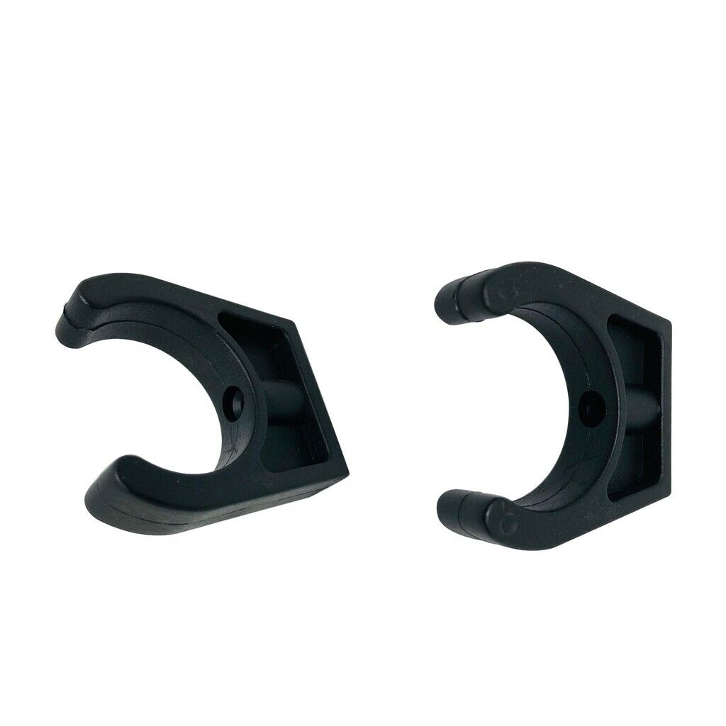 2x Boat Storage Clip for Ladder Paddle Pole Light Hook Storage Clip Black