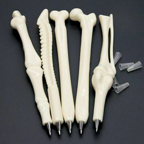 Novelty Writing Supplies Bone Shape Ball Point Pen Creative Stationery XMAS Gift