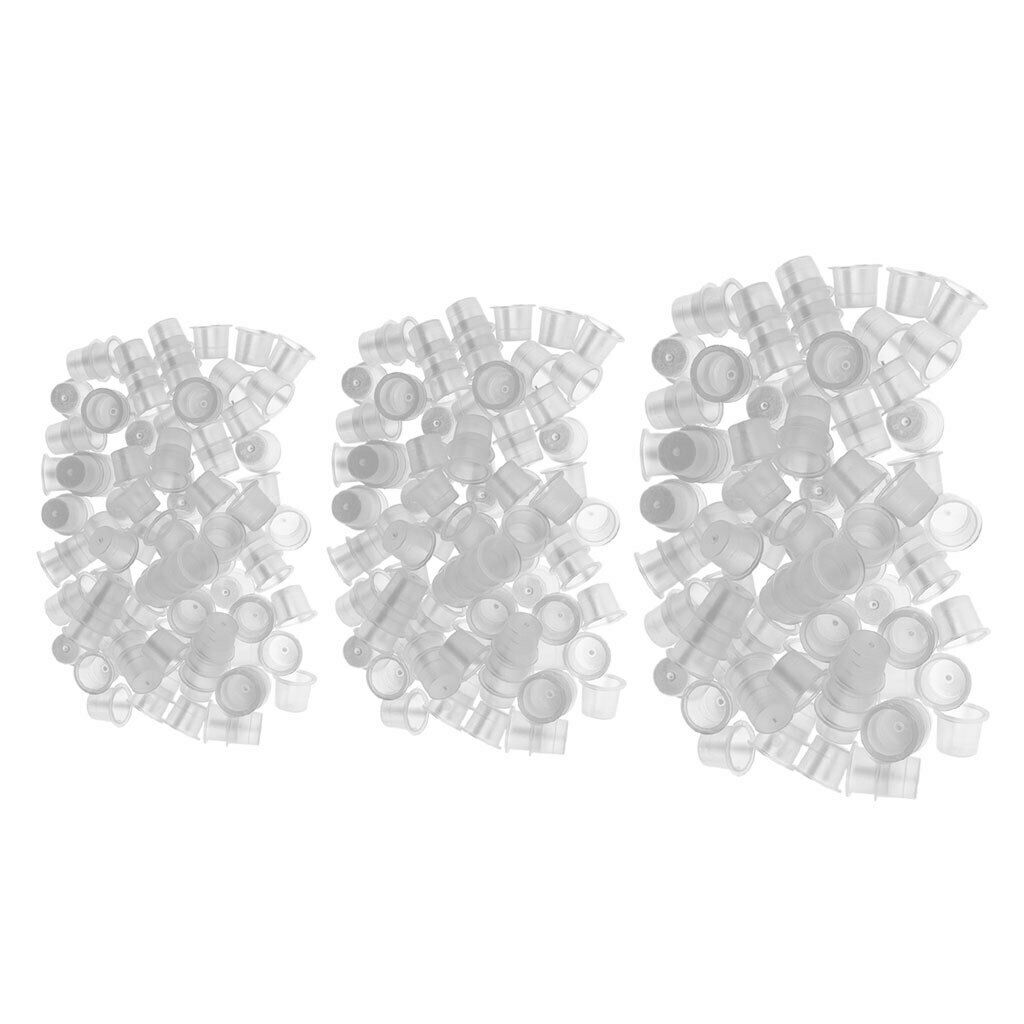 Disposable Plastic Tattoo Ink Caps Holder Cups Microblading Body Art Kit