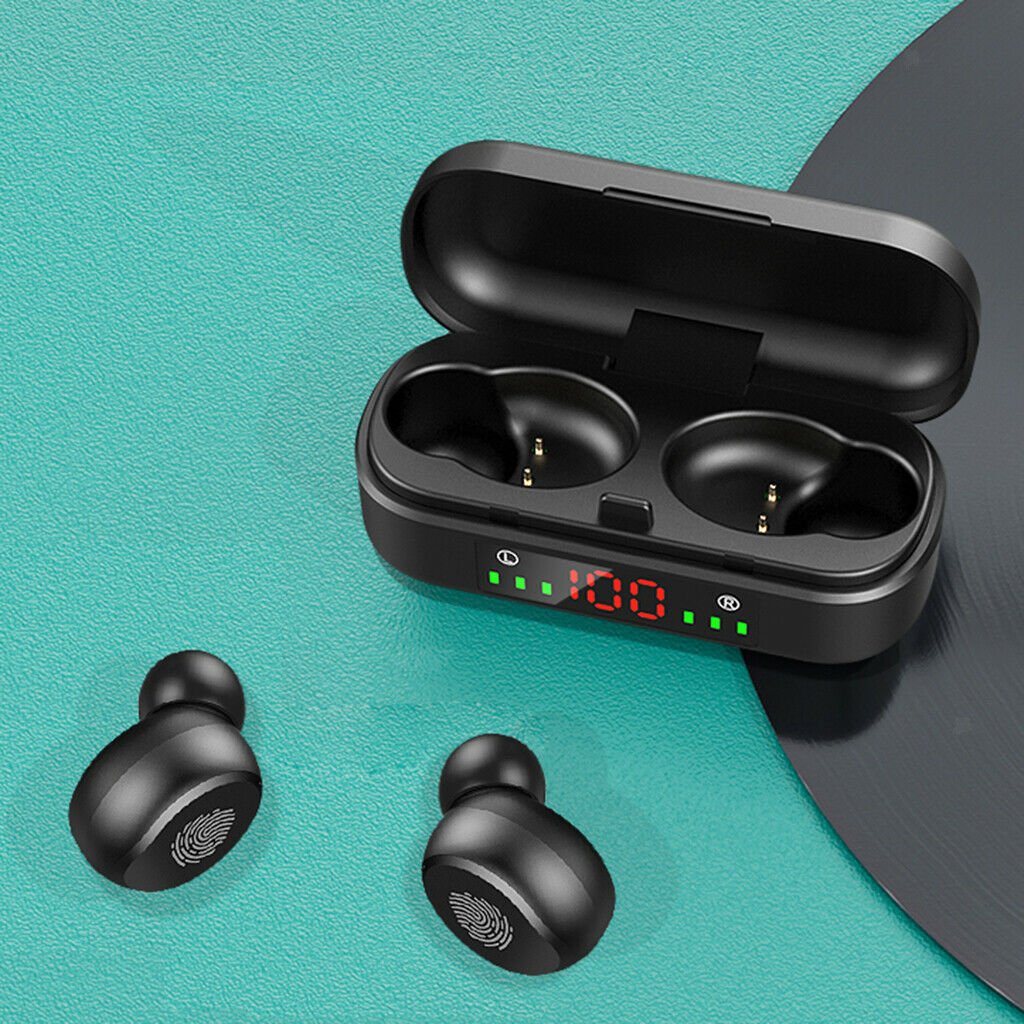 2 Pack Bluetooth Earphone Headphones TWS Earbuds LED Power Display Headphone
