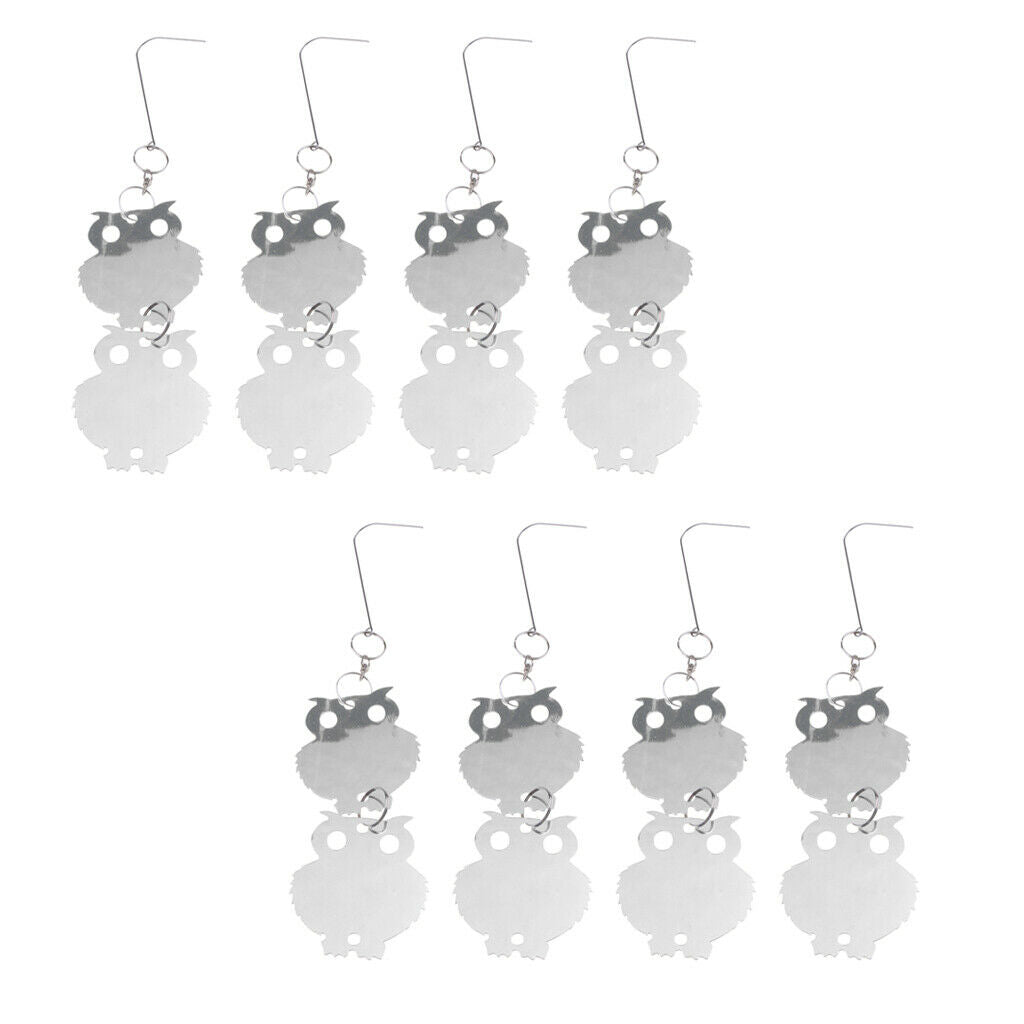 8pcs Bird Repellent Reflective Discs Scare Deterrent Keep Pest Away Garen