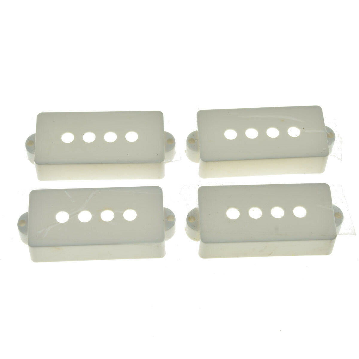 4pcs P Bass Pickup Covers 4 String Electric Bass Pickup Covers for P Bass White