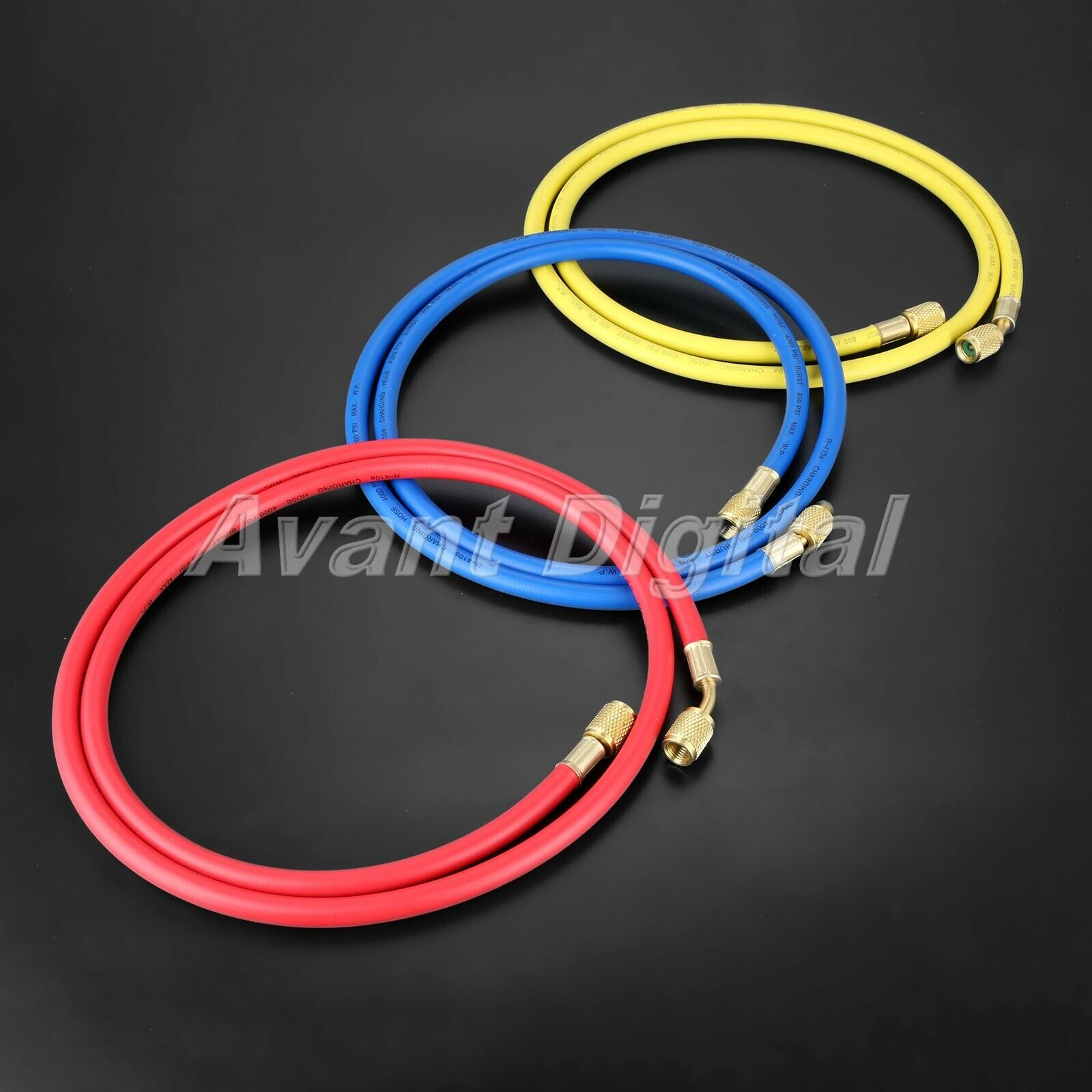 Car 60" AC Charging Hose Set for HVAC Air  Refrigerant R12 R22 R502