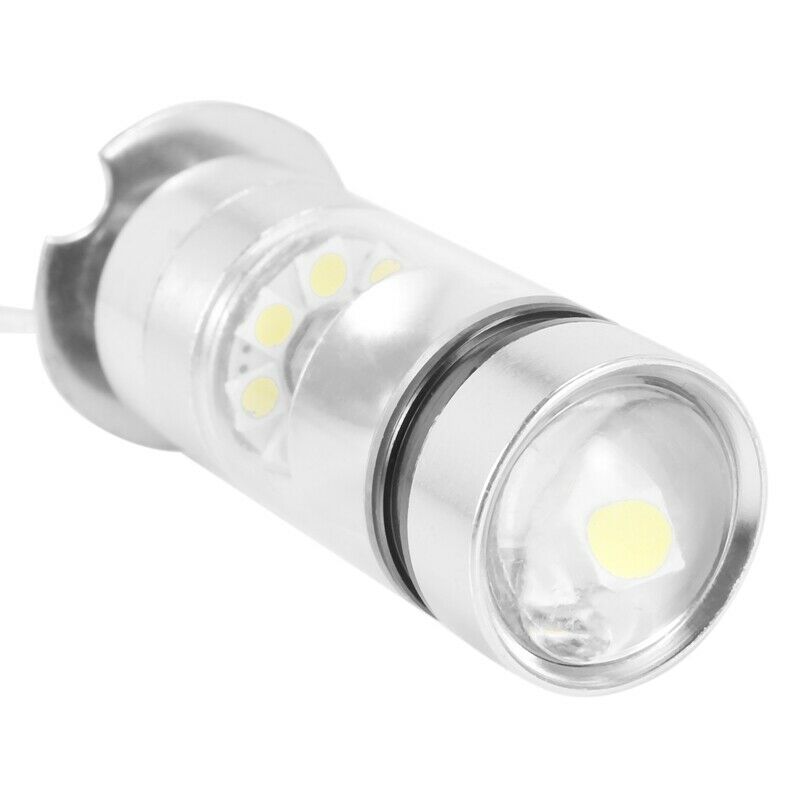 2Pcs 6000K White LED H3 100W 2323 Car Fog Light Bulb DRL E4P5