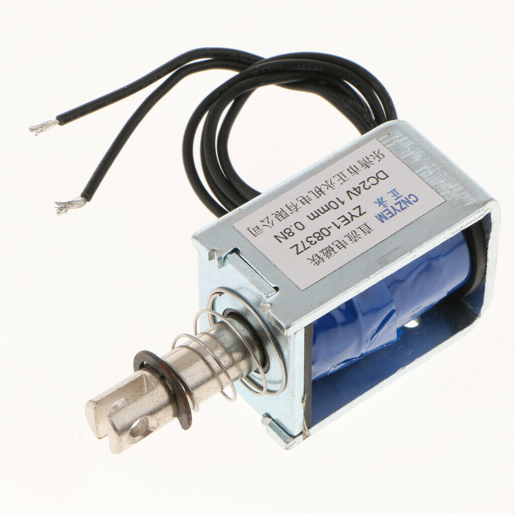 2Pcs DC With Push Pull Solenoid Bolt Locks Automatically 24V