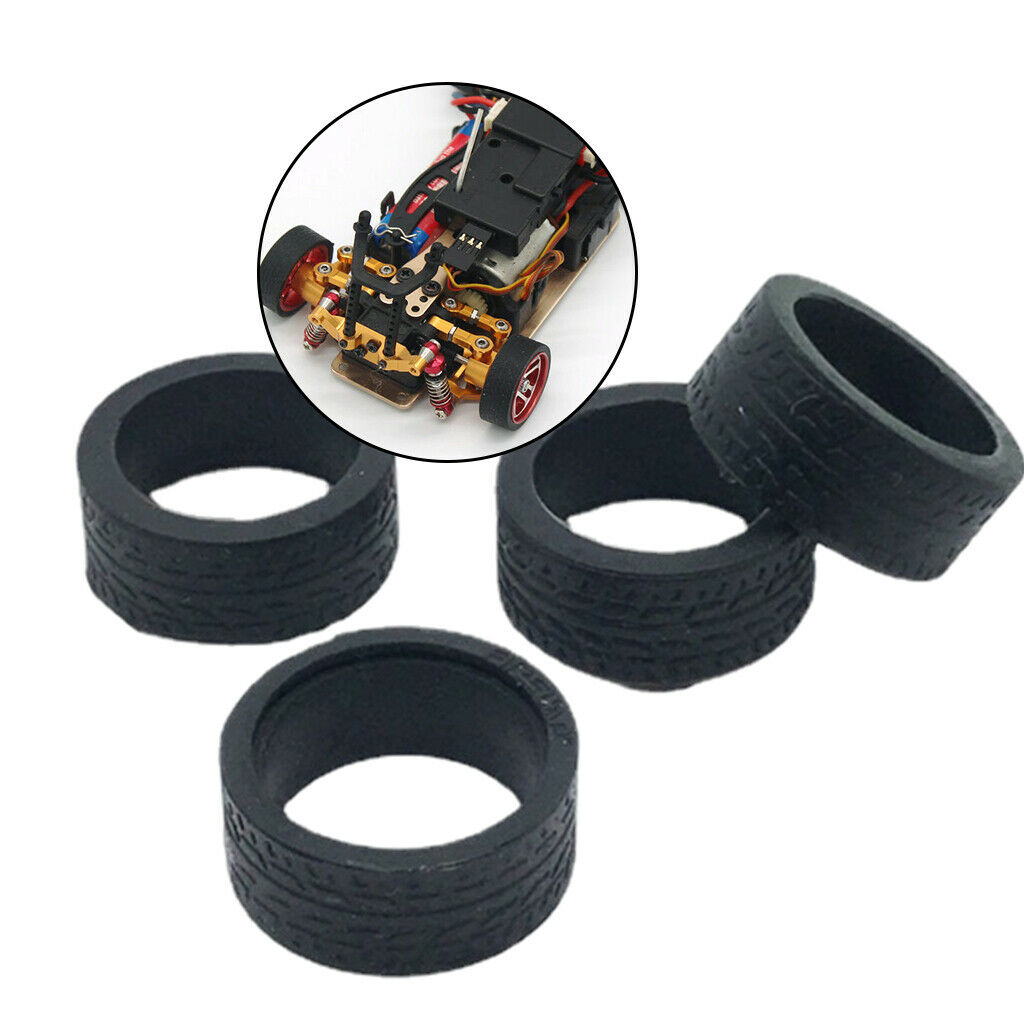 Rubber Tires for WLtoys K969 K989 K999 1/28 Scale Racing Car Upgrade Parts