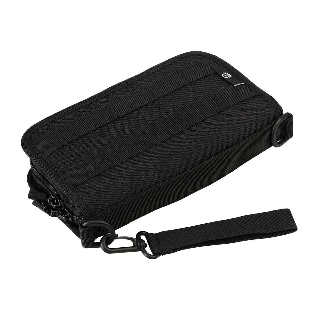 Mens Wallet ID Card Passport Hand Bag 6" Mobile Phone Pouch Black