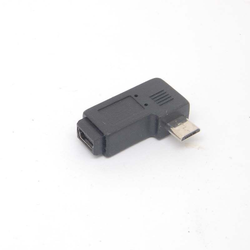 90 Degree right Angle Adapter micro USB Type A B male to mini USB feMale Charger