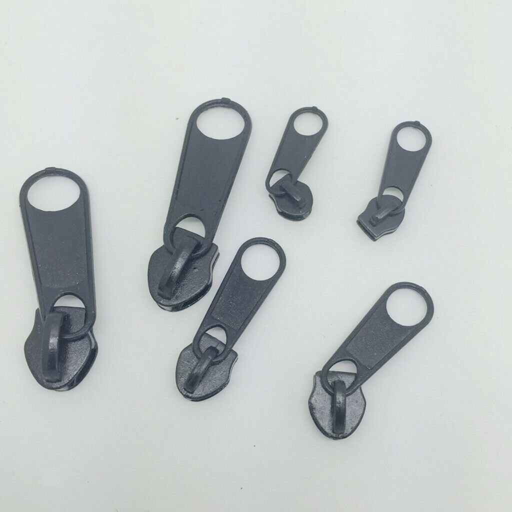 6x Fix Zipper Puller Zip Slider Repair Kit Removable Rescue Replacement Head