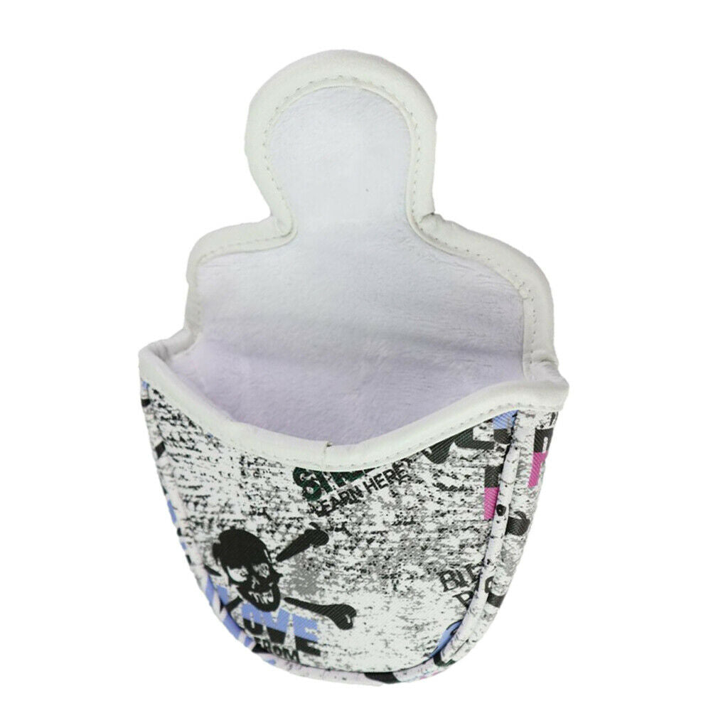 Semicircular Golf Mallet Head Cover Center Putter Headcover Retro Protector