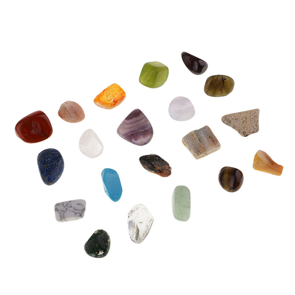 20pc/set Natural Minerals Specimen Ore for Children Kids Classroom Teaching