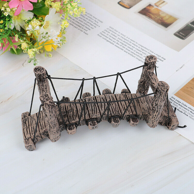 1PC Bridge Decoration for Aquarium Ornaments Fish Tank Landscape Curved BridDEAU