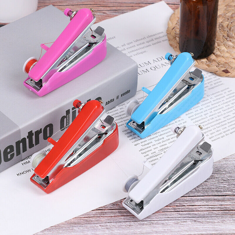 Portable Hand-Held Sewing Machine Mini Clothes Fabric Portable Pock.l8