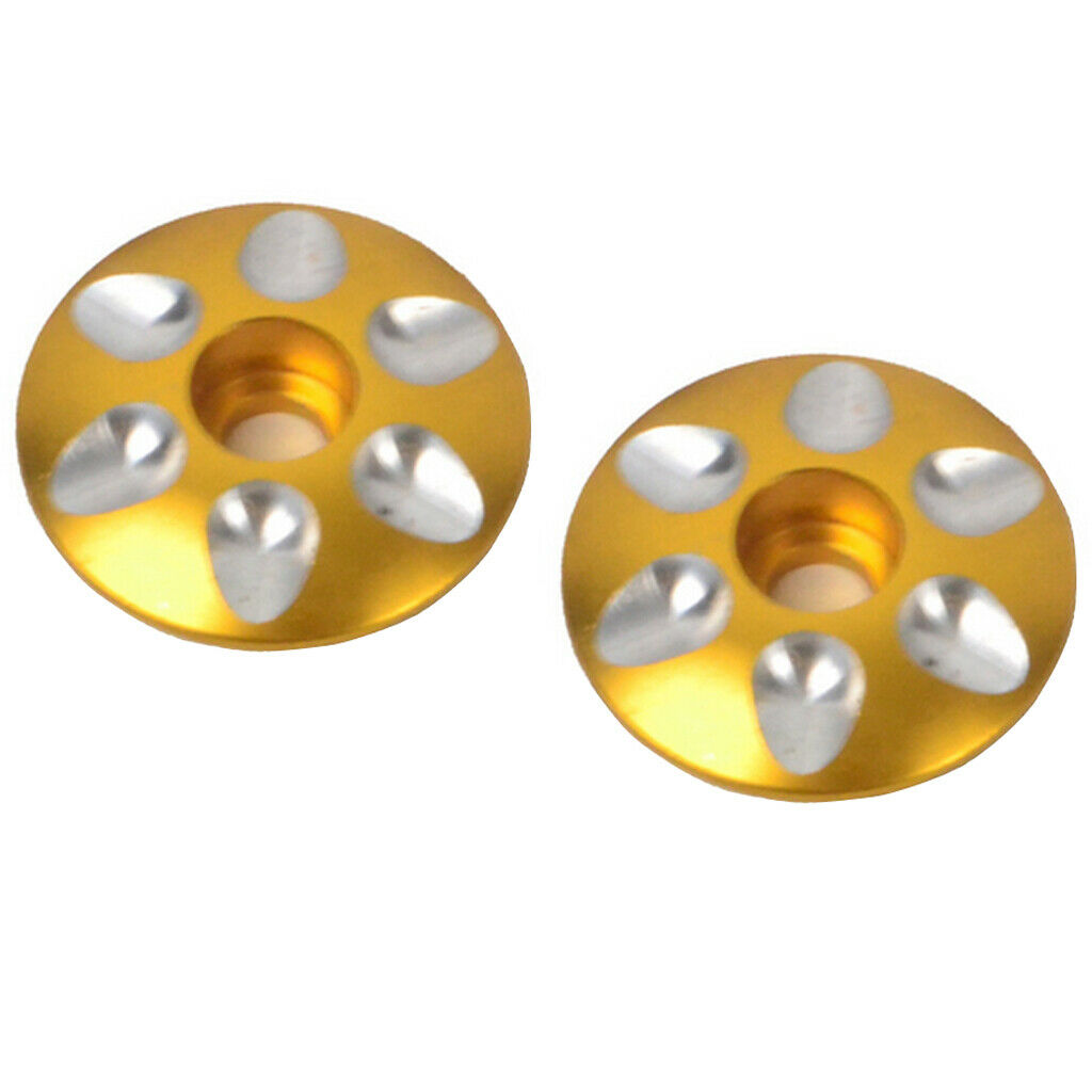 4pcs Aluminum  Headset Caps Mountain Bike Cycling Stem Top Covers