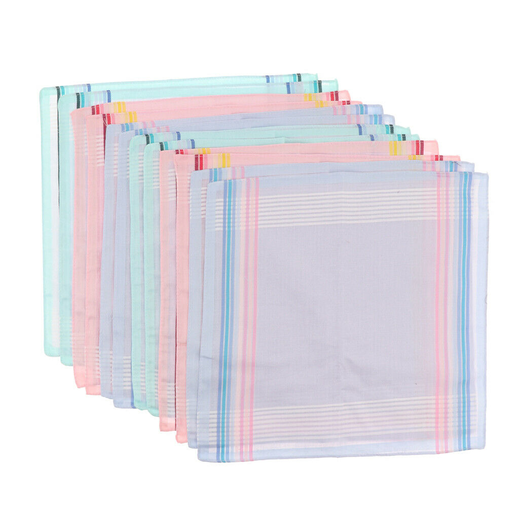 Set of 12 soft handkerchiefs Handkerchiefs Cotton handkerchiefs