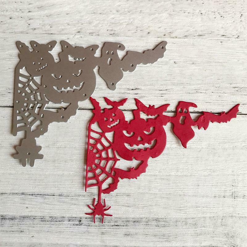 Halloween Corner Metal Cutting Dies Stencil DIY Scrapbooking Album Paper Card