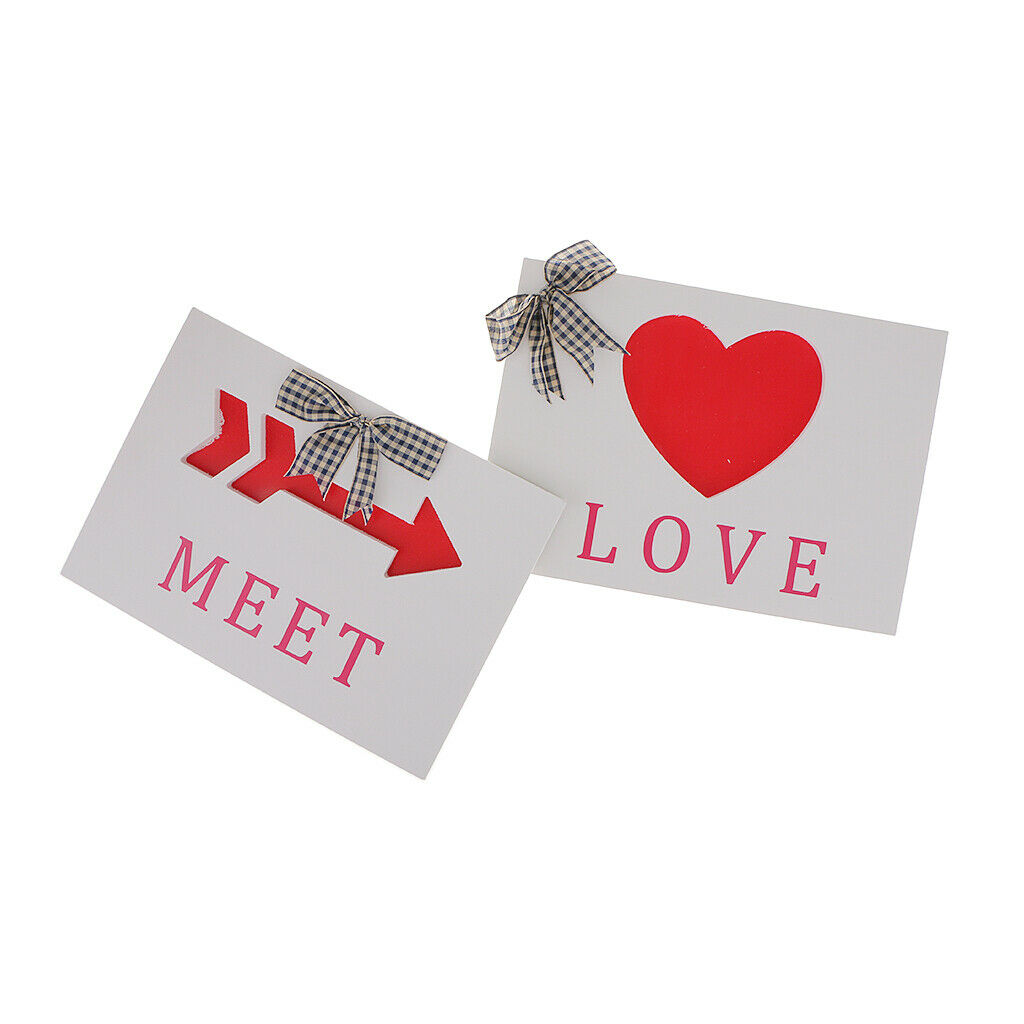 Wooden LOVE Plaques Wood Signs Wedding Party Decoration Photo Props