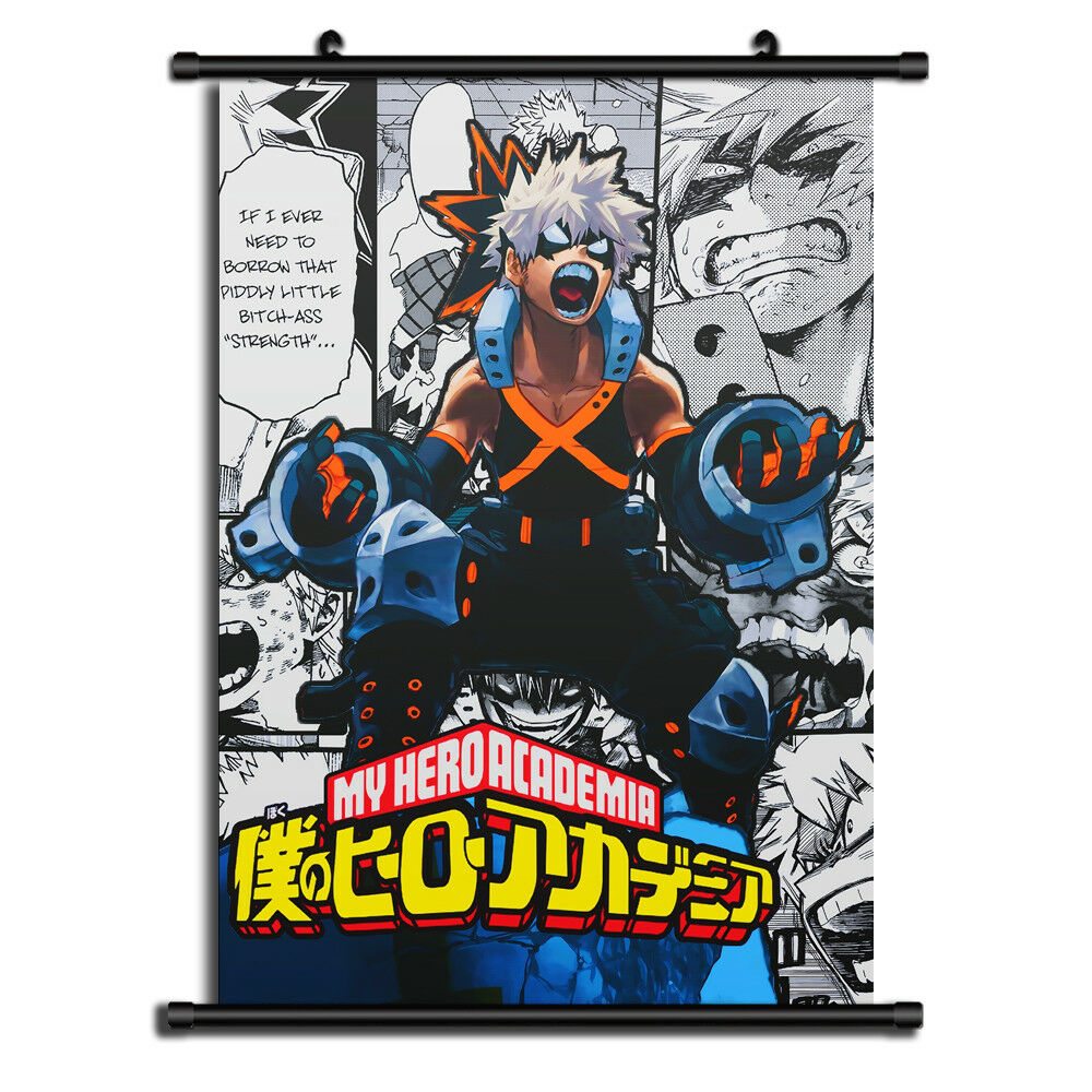 Boku no Hero Academia bakugo Anime Wall Art Home Decoration Scroll Poster