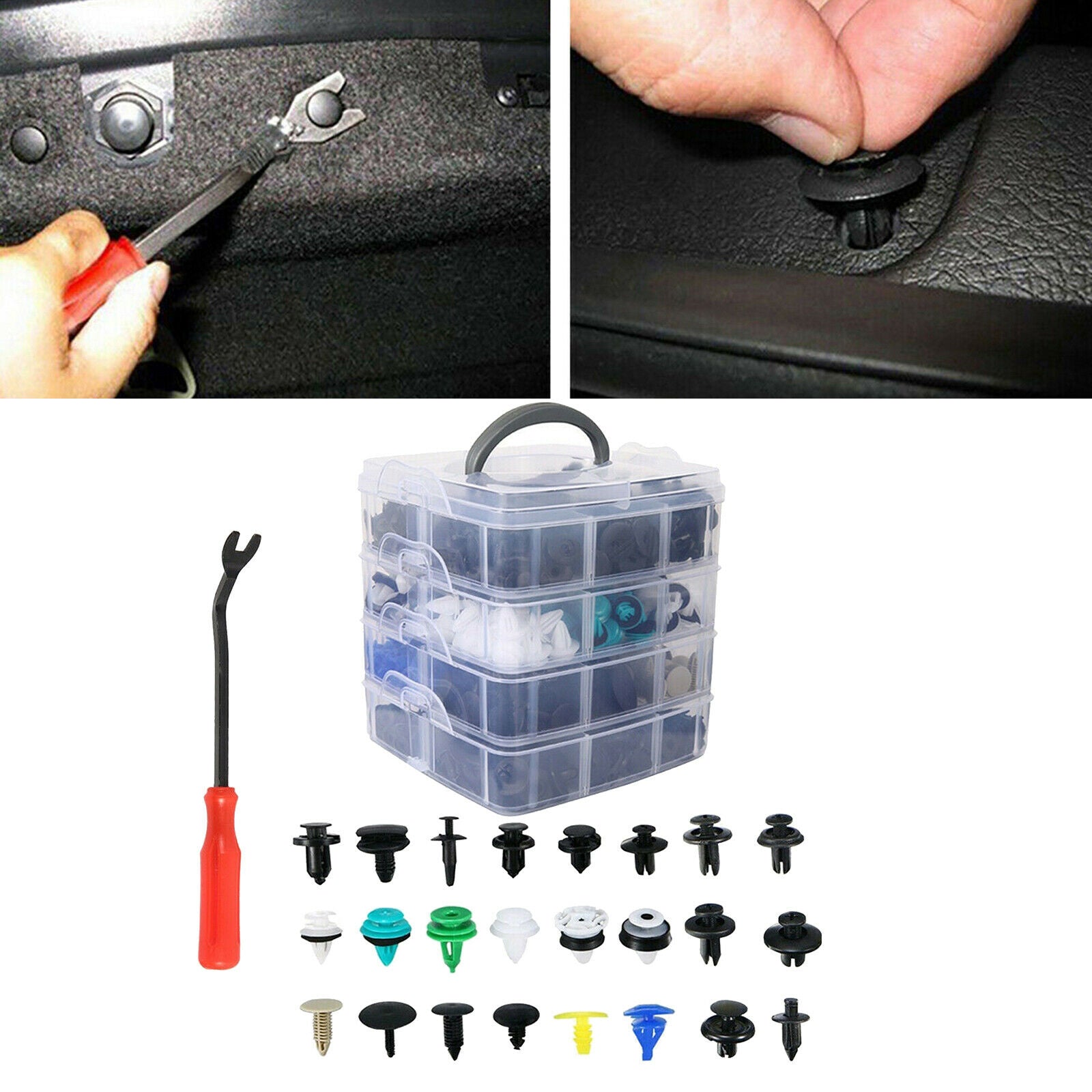 620x Universal Boxed Car Retainer Clips Auto Vehicles Durable Repair Parts