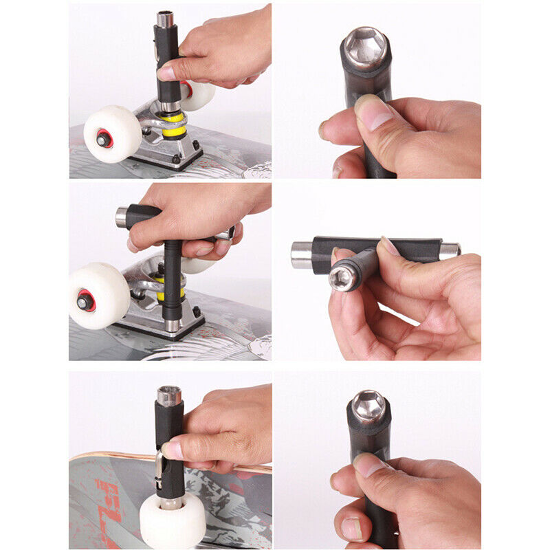 Skateboard Roller Skate T TOOL MultiFunction All In One Wrench repair .l8