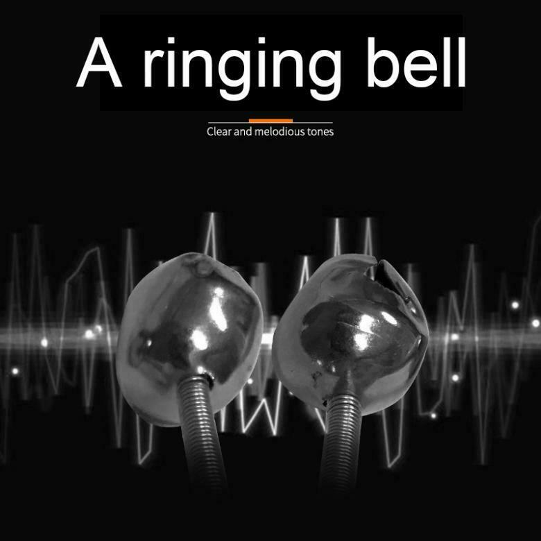 5 PCS Fishing Bite Bait Alarm 2 Bells Light Rod Tip Clip Alert Bell Ring