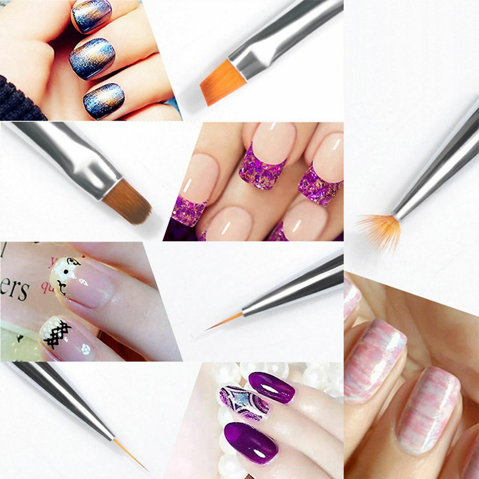 Dotting Tools Set Painting Nail Design Nail Art Liner Brushes Drawing Brush Pen