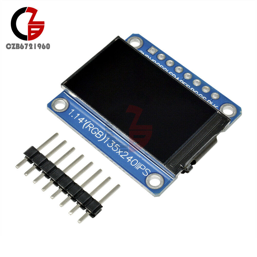 1.14 inch 135*240 SPI HD ST7789 IPS Full Color TFT LCD Display Screen 3.3V