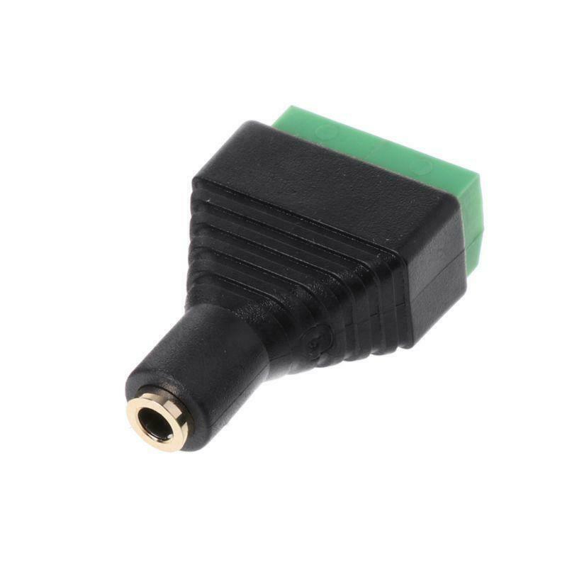 3pcs 3.5mm 1/8" Stereo Plug TRRS Female To 4 Screw AV Terminal Block Connector
