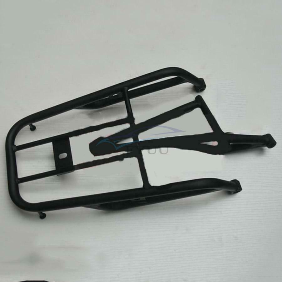 1× 34cm×23cm Aluminum Black Motorcycle Rear Luggage Rack Cargo Frame Tail Holder
