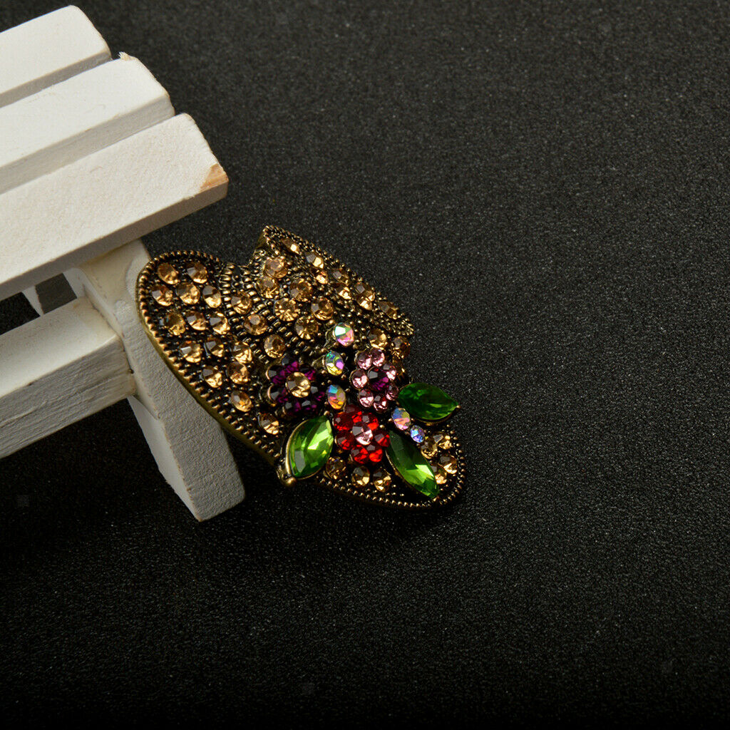 2 Pieces. Women's Fashion Brooch Hat-shaped With Red Crystal Embellishment