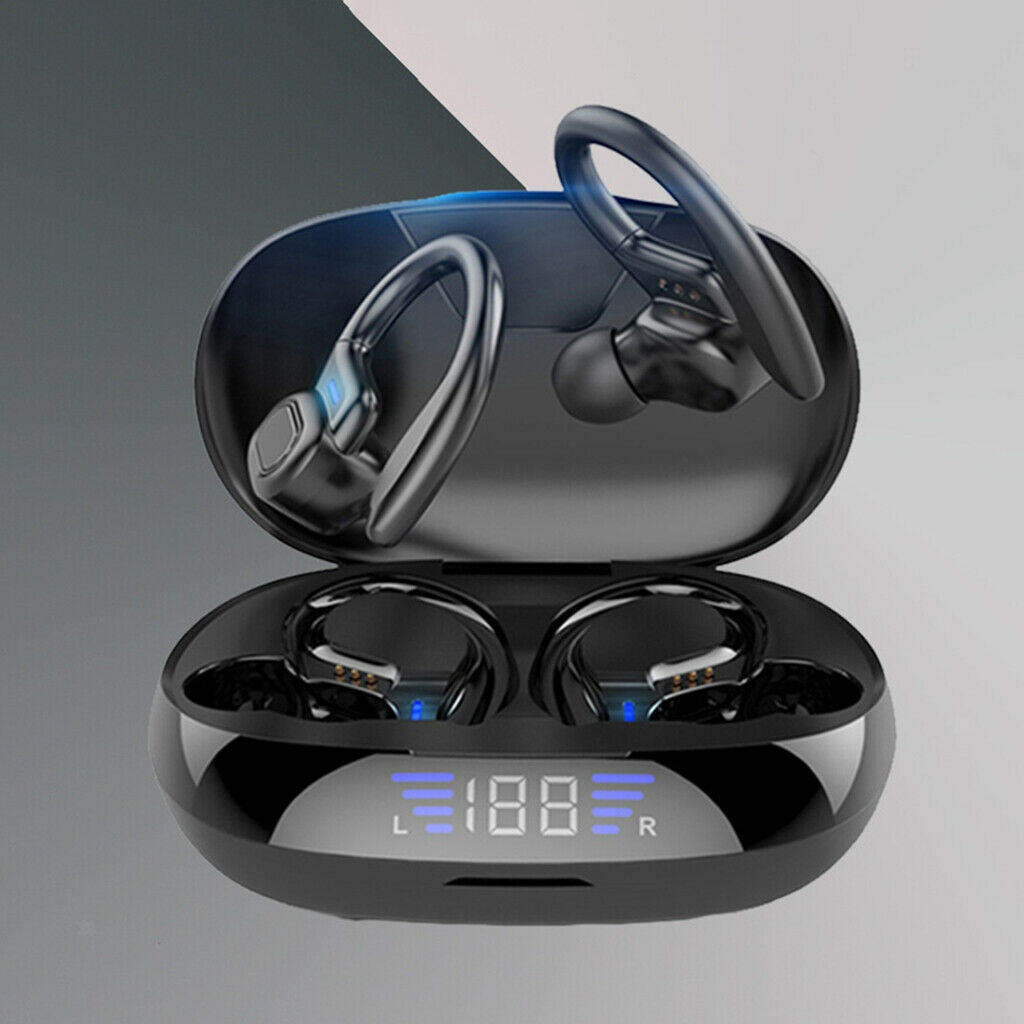 Bluetooth 5.0 Earpads Headsets Running Earphones Over Ear w/Mic Sweatproof