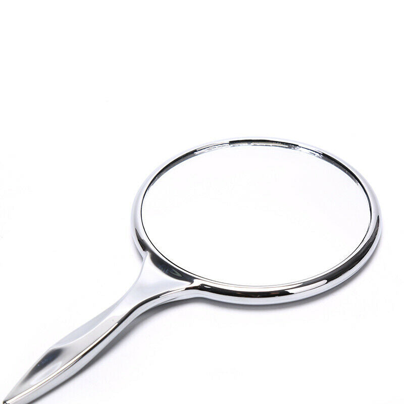 Portable Makeup Mirror Solid Color Metal Round Case Double Side Pocket Mi.l8