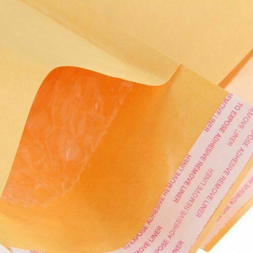 10pcs Kraft Bubble Mailers  Mailing Padded Bags Envelopes Self-Seal