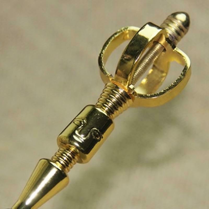 Brass Hand Bell Altar Star Triple Moon Ritual Brass Bells Wiccan Prop Ceremony