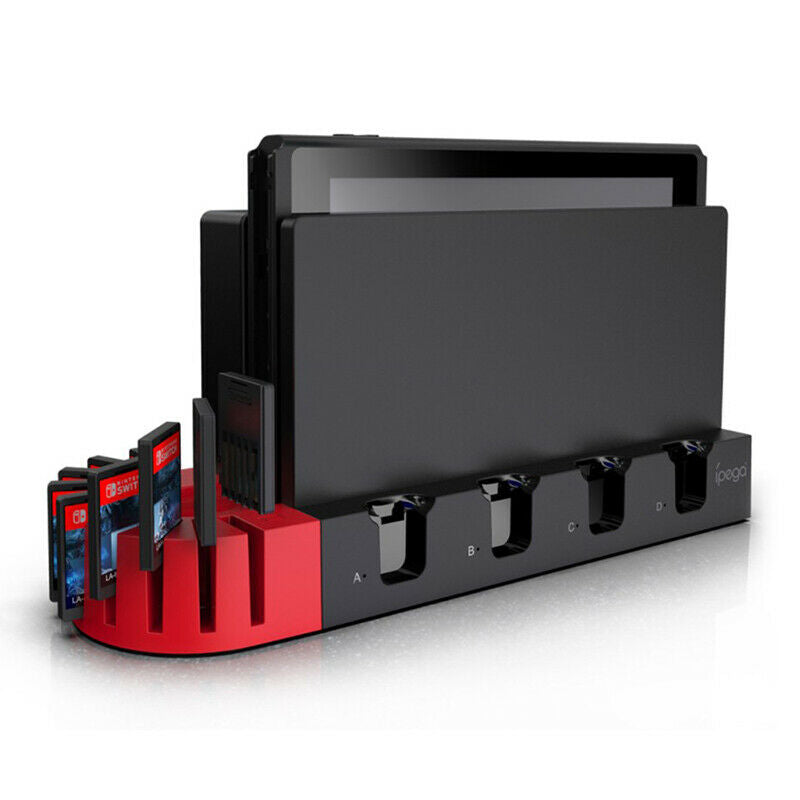 Switch Charger 4 Port For NS Joycons Controller Gamepad Charging Dock Stat JYDF