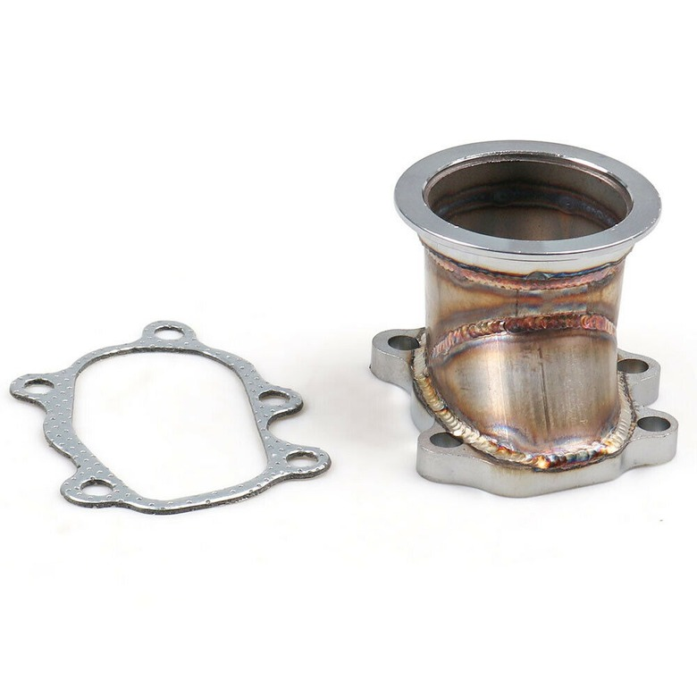 Stainless Steel Adapter For T25 T28 GT25 GT28 To63mm V-Band Flange Turbo Adaptor