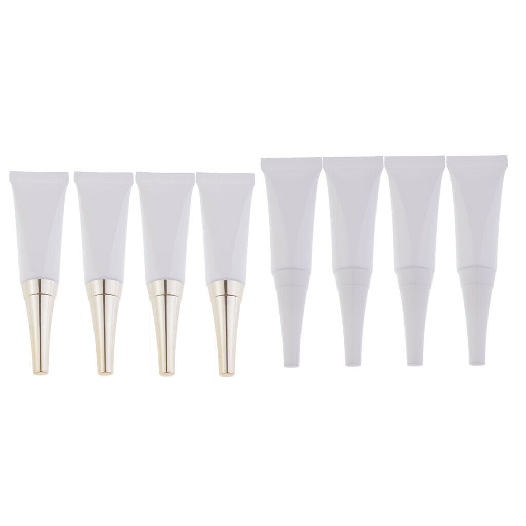 8pcs 10ml Empty  Eye Gel Sunscreen Tubes Cosmetic Containers Bottles