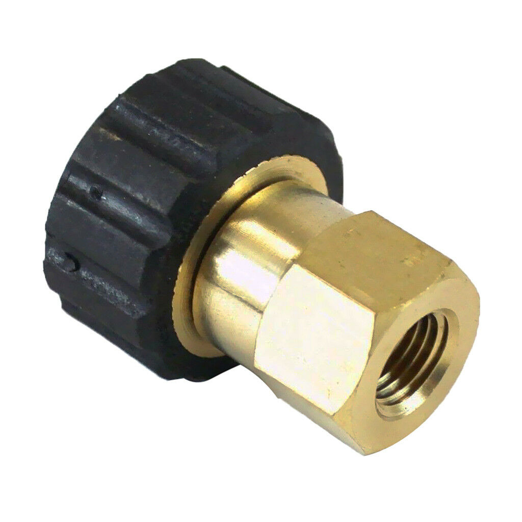 Brass Male 22 to G1/4 Female Adapter for Pressure Washer Twist Connect