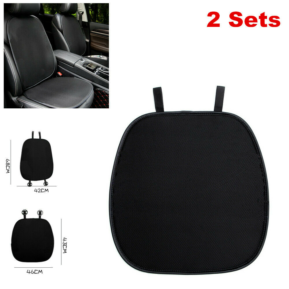 2PCS Car Trucks Front Seat Cover Summer ice silk Breathable Pad Mat Anti-skid