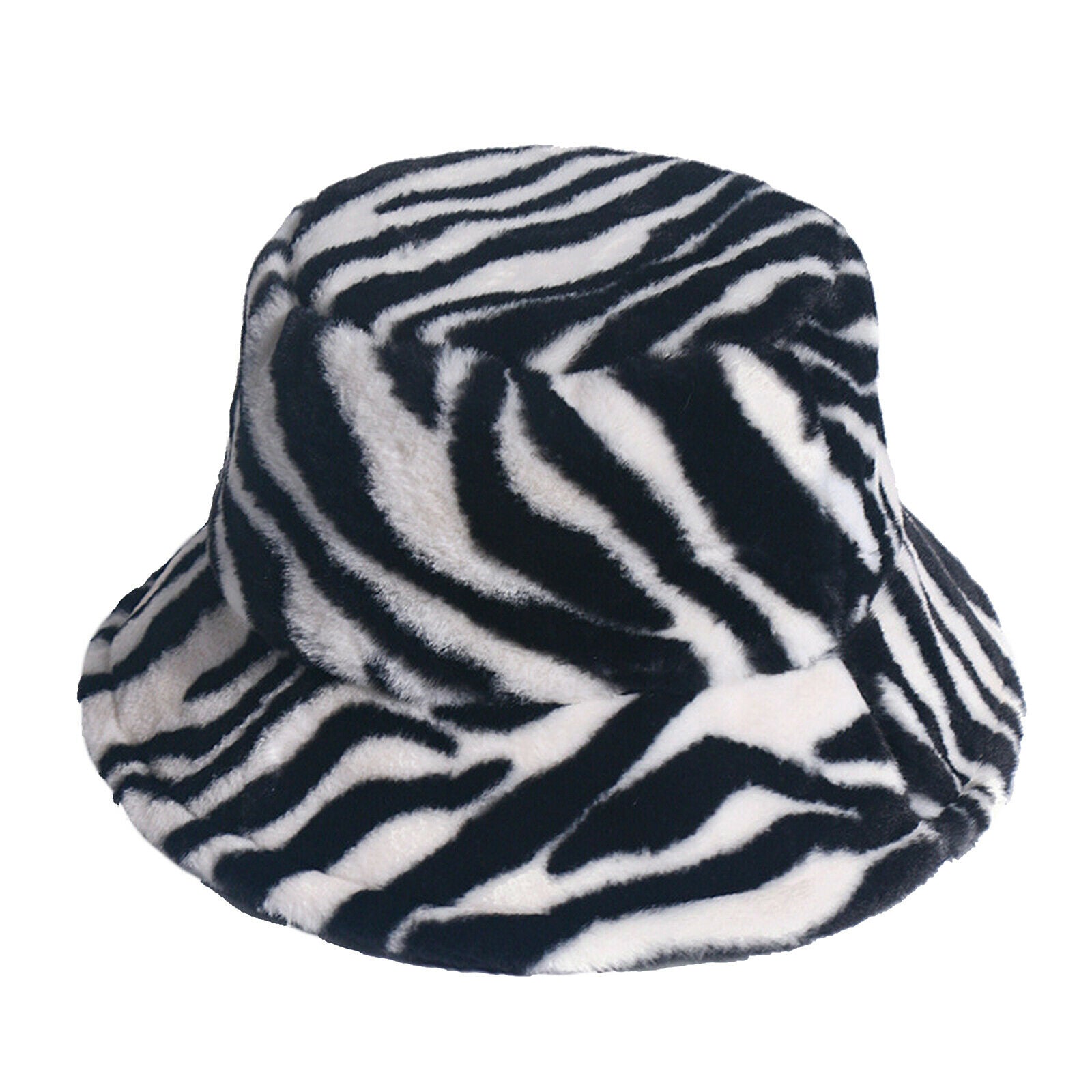 Cozy Bucket Hat 56-58cm Women Men UV-block Fisherman Hat   White Black