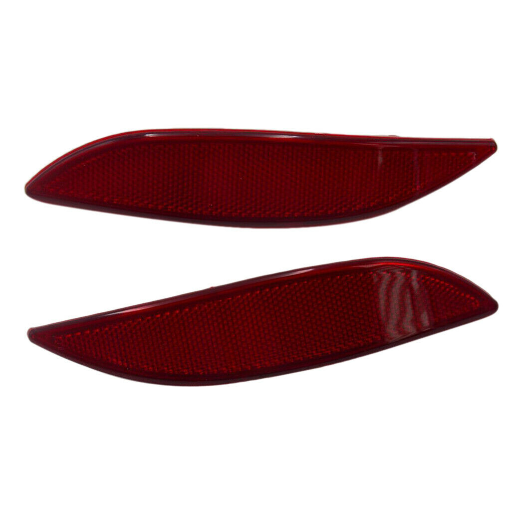 Red Lens Rear Bumper Reflector Light Brake Lamp L&R For Renault Megane MK3