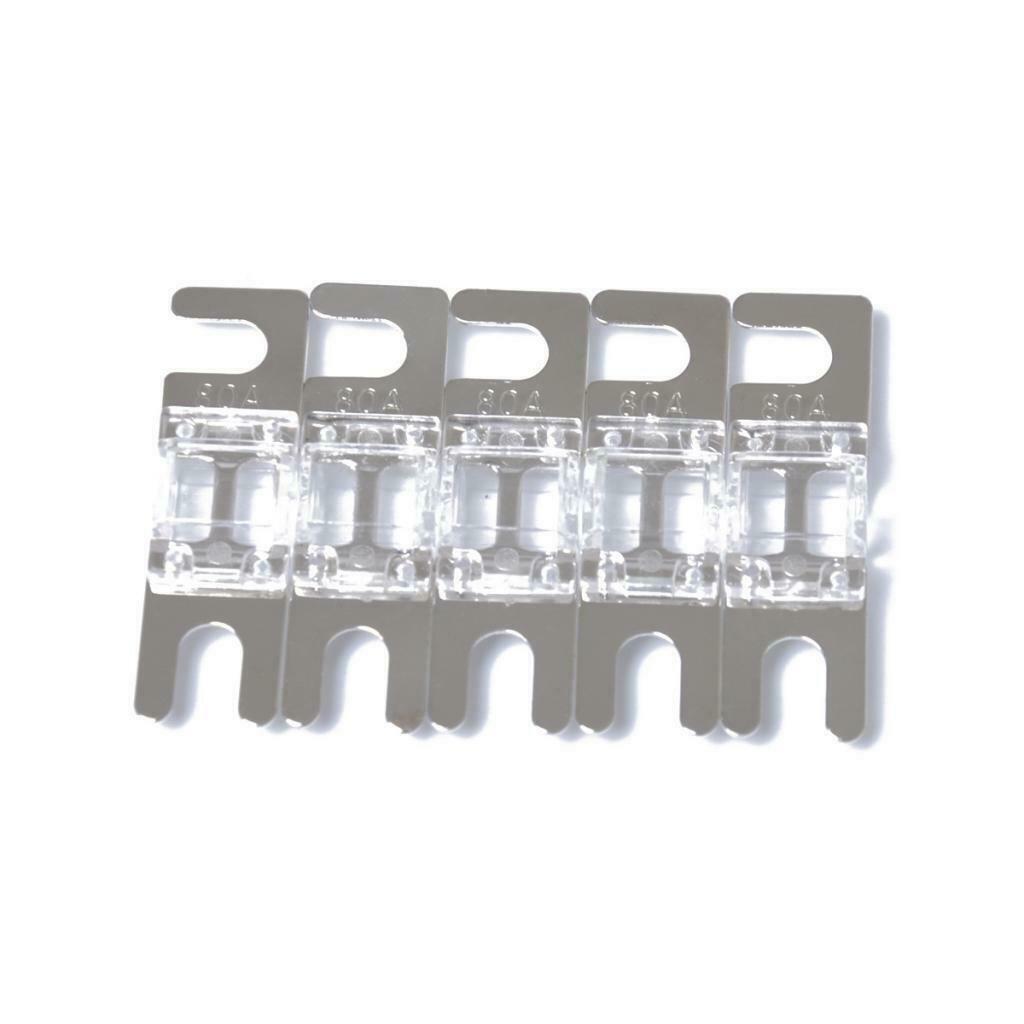 10Pcs 80A + 40A 12V / 24V / 32V Car Truck Audio System Mini ANL  Fuse Kit