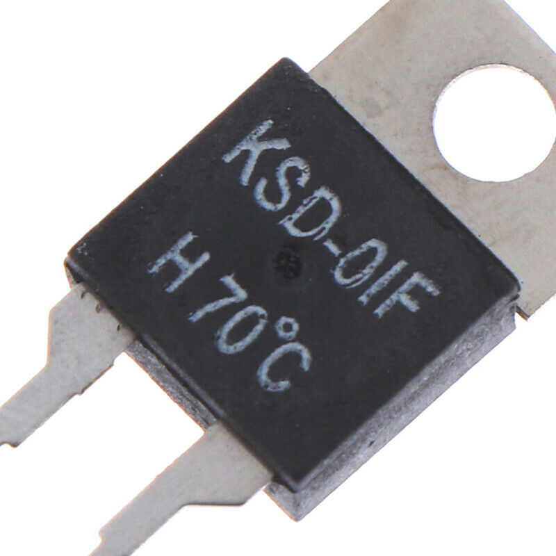 2Pcs  Normally Open Thermal Switch Temperature Sensor Thermostat KSD-01F 70 D WF
