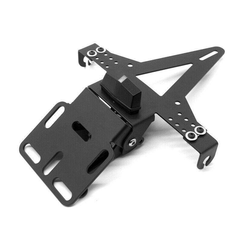 Motorcycle Fender License Plate Frame Cover Bracket Eliminator w/ LED Taillight