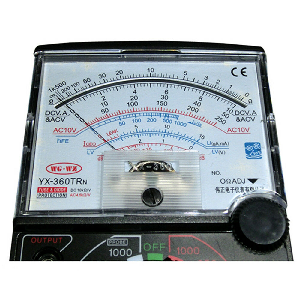 Multimeter Meter 1Pcs Fuse Diode Protection Analog Yx-360Trn New