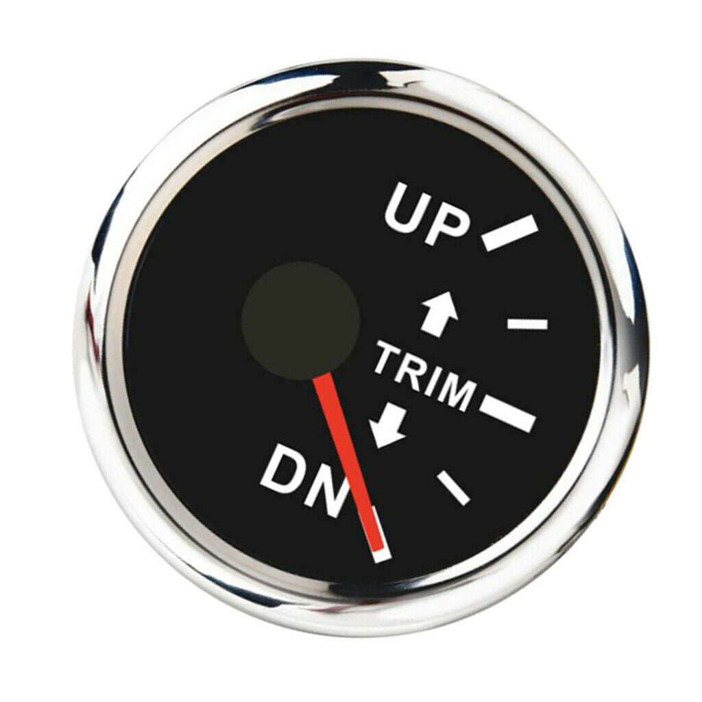 Auto Meter Trim Gauge, Waterproof Anti-fog Boat Marine Trim Tilt Gauge - Right