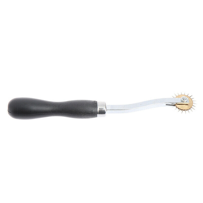 Sewing Wheel Leather Marker Practical Wood Handle Leather Wheel Sewing ToolBDAU