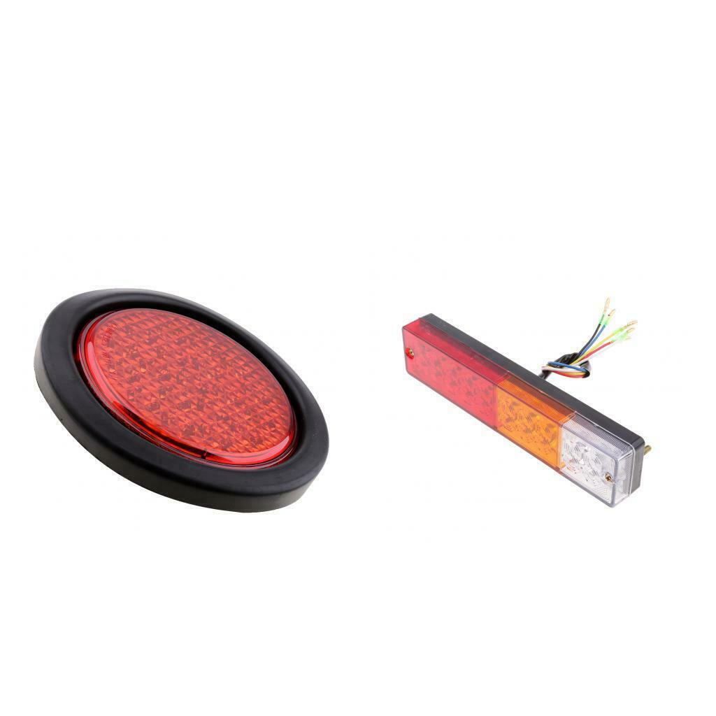 3 Colors 12V Car Rear Tail Lights Brake Stop Indicator Trailer Truck