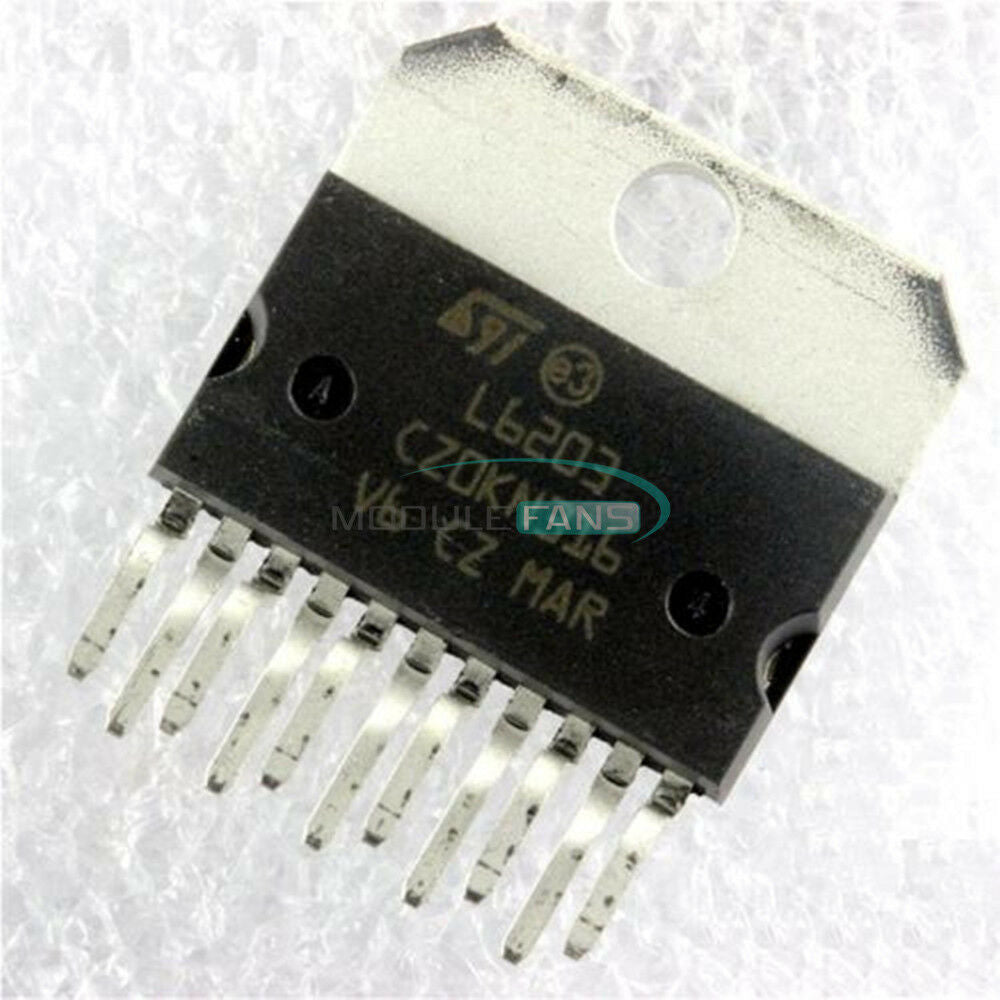 5PCS IC L6203 ZIP-11 IC FULL BRIDGE DRIVER MULTIWAT ST 5A 12V-48V