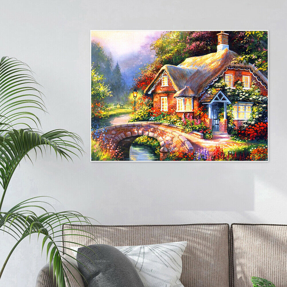 Farmhouse Full Drill Square Diamond Painting 5D DIY Mosaic Kit for Bead Art @